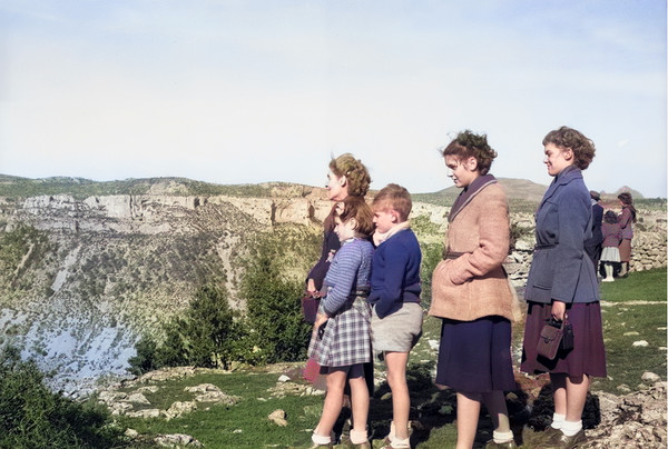 Belvedere de la Beaume Auriol . Navacelles vers 1955 